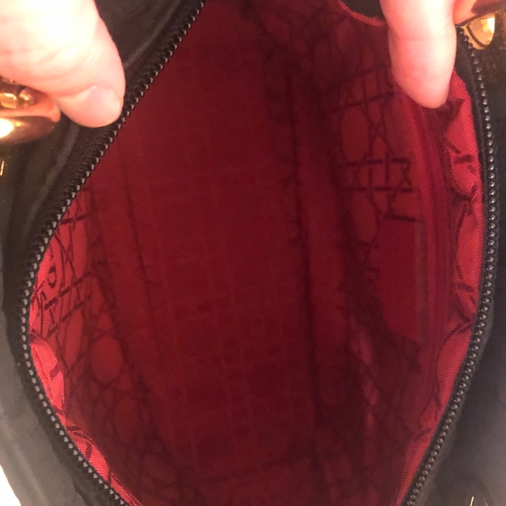 SOLD-Authentic Lady Dior Nylon Cannage bag - Picture 10 of 12